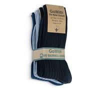 GoWith Lot de 4 à 5 paires de chaussettes unisexes 97 % coton naturel, chaussettes décontractées confortables et respirantes pour homme et femme, Multicolore - 3 - 4 paires, Small