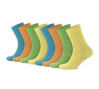 GoWith Lot de 4 paires de chaussettes naturelles en lin et coton pour femme, dentelle remaillée à la main, prélavées, baskets, chaussettes de santé, sans couture, Multicolore - 8 paires (2024), 39-42