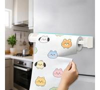 GOWODOOO Zewa Porte-rouleau de papier essuie-tout magnétique mural sans perçage