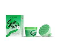 Gowwim Gommage pour cuir chevelu - Pour le traitement des pellicules - Avec brosse de massage en silicone - 100 g - Contrôle efficace de l'huile et élimination de l'huile - Nettoyage en profondeur du