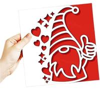 Gowxs Matrices de découpe en forme de cœur, étoiles, nains, pour la fabrication de cartes, le scrapbooking, les albums photo, les gaufrages décoratifs, les pochoirs de découpe en papier pour la