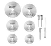 GOXAWEE, APEXFORGE - Lot de 10 disques de coupe de précision pour bois, plastique, PVC, métal souple et projets de bricolage (22 à 50 mm avec tournevis)