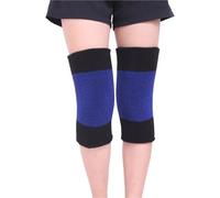 GOXQIT 1 Paire Femmes Hommes Hiver genouillères Manches Jambe épaissir Legging Bas Chaud Thermique Ski Cyclisme genouillère pour Chaudes(Black and Blue)