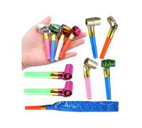 GOXQIT 100 sifflets à Rouler en Plastique, récompense de Jeu, Souvenir fête foraine ou Carnaval pour Fête d'anniversaire Parties