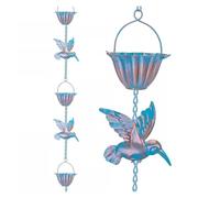 GOXQIT 2 pièces fabriquées avec Cette chaîne de Pluie Colibri pour Jardin | Jardinez tout en gérant efficacement le débit d’eau
