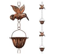 GOXQIT 3 chaînes de Pluie for Colibri et Tasse pour Jardin