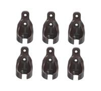 GOXQIT 6 Pieces Bungee Ball Receivers Brackets pour Maison | Universal for Room Roller Sun Shades(Brown)