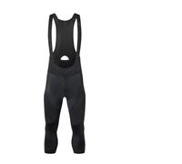 GOXQIT Cuissard à Bretelles De Cyclisme Cuissard de Cyclisme 3/4 Hommes 6 Heures Trajet rembourré Shorts Pro Route vélo Collants Pantalon Bavoir Court(Black,XS)