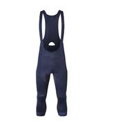 GOXQIT Cuissard à Bretelles De Cyclisme Cuissard de Cyclisme 3/4 Hommes 6 Heures Trajet rembourré Shorts Pro Route vélo Collants Pantalon Bavoir Court(Blue,XXL)