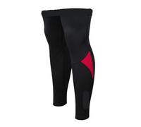 GOXQIT Jambières de Cyclisme Thermique Coupe-Vent, Coque Souple, Manches Genou Respirantes, équipement Protection for vélo Montagne et Route pour Chaudes(Red,M)