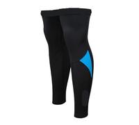 GOXQIT Jambières de Cyclisme Thermique Coupe-Vent, Coque Souple, Manches Genou Respirantes, équipement Protection for vélo Montagne et Route pour Chaudes(Blue,XXL)