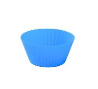GOXQIT Lot de 5/10/20 caissettes à cupcakes réutilisables antiadhésives for la cuisson domicile Pour Cuisine(Dark blue,20pcs)