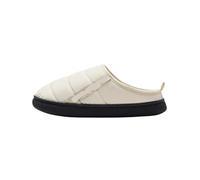 GOXQIT Site Officiel des Chaussures d'hiver for Hommes Puffy Bread, Pantoufles d'intérieur à Bout Rond, en Coton Duveteux Style Sport, Mule pour Maison(White,36-37)