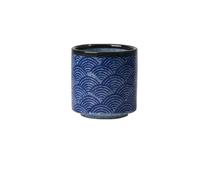 GOXQIT Tasse en céramique Sea Ripple, tasse à thé droite porcelaine, service café for hôtels, restaurants et particuliers Pour Maison(Color1)