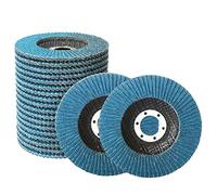 GOYADA 20 Pcs Disque à Lamelle 125mm, Disques Abrasifs à Lamelles Grain 60, Disque de Meulage en Acier, Disque de Décapage pour Enlever Ebavure, Polissage, Rouille, Finition