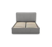 Goyave - lit coffre - 140x190 - en tissu - sommier inclus - Gris