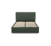 Goyave - lit coffre - 140x190 - en tissu - sommier inclus - Vert
