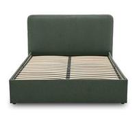 Goyave - lit coffre - 140x190 - en tissu - sommier inclus - Vert Vert