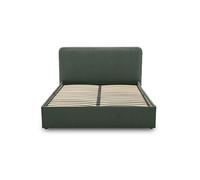 Goyave - lit coffre - 160x200 - en tissu - sommier inclus - Vert