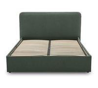 Goyave - lit coffre - 160x200 - en tissu - sommier inclus - Vert