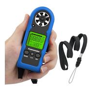 GOYERRNES Anémomètre portable, mini jauge numérique de vitesse du vent pour appareil de mesure de la vitesse du flux d'air CFM, test de température du vent pour CVC, voile en plein air, tir, drone