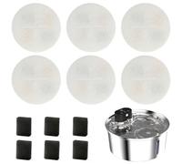 GOYJOY Fontaine à eau sans fil pour chiens de grande taille, 6 filtres de rechange