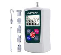 GOYOJO Dynamomètre Numérique de Haute Précision pour Les Tests de Traction et de Compression Unités (N, kg, lb, oz) Modes Temps Réel/Pointe/Première Pointe pour le Contrôle de la Qualité (500N)