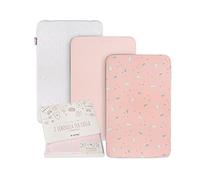 Goysila Drap Housse Cododo Bebe, 2 Pièces Coton et Protège Matelas 50x83 | Accessoire berceau, compatible Chicco Next to Me (Evo, Magic), Kinderkraft, Maxi-Cosi Iora, certifié Oeko-Tex, 83x50, 85x50