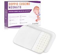 GOYSILA Lot de 2 Oreillers Bébé Coussin Enfant à Mémoire de Forme 30x20 cm Petit Oreiller Enfant Maternelle Sieste Plat Respirant Oeko Tex Enveloppe Coton Hypoallergénique Compatible Chicco Next2Me