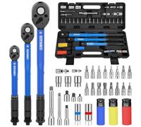 GoYwato 35pcs Clés Dynamométriques, 1/2" 3/8" 1/4 ynamométrique 230Nm