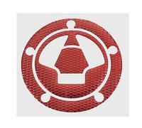 GOZAR Moto 3D Réservoir De Carburant Bouchon Housse Pad Autocollant Compatible avec Kawasaki Ninja Z1000 X-6R/10R/12R/14R Z750 Z800 - Rouge
