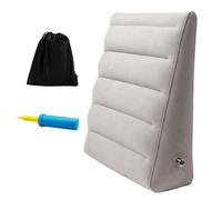 GoZhiCore Coussin de Relevé de Jambes Gonflable - Coussin élévateur de Jambes pour Maintien de Genoux et Dos - Coussins Ergonomique, Idéal pour Bureau, Lit, Canapé, Voyage (Gris)