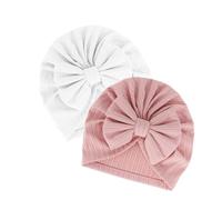 GOZINA 2 pièces bébé Chapeau pour Les Hommes et Les Femmes, Nouveau - né Respirant Chapeau pour bébé 0-12 Mois