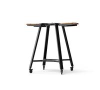 Gozney Arc & Arc Support de four à pizza XL avec roues verrouillables | Ailes en bois réglables pour ingrédients et outils, crochets de suspension pour ustensiles de cuisine