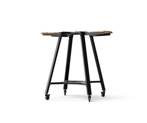 Gozney Arc & Arc XL Support de four à pizza avec roues verrouillables, ailes en bois réglables pour ingrédients et outils, crochets de suspension pour ustensiles de cuisine