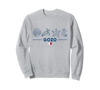 Gozo Malte Animaux Marins Drapeau Maltais Animaux Marins Ile Sweatshirt