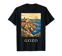 Gozo Malte Littoral Méditerranéen Voyage Design T-Shirt