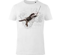 GoZoo Uncharted T-Shirt Homme Treasure Hunt 100% Coton Blanc XL