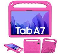GOZOPO Enfants Coque pour Samsung Galaxy Tab A7 10,4" (2022/2020), Léger Résistant aux Chocs et Robuste Coque avec Support (Rose)