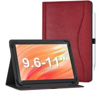 GOZOPO Universelle Coque pour Tablette 10.1 Pouces, avec Poche Multi-Angle Support Housse pour DOOGEE U11/ U11 Pro/Tablette 9,6-11 Pouces (Rouge)