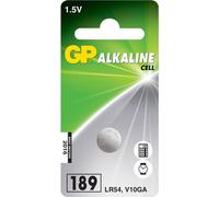 Pile bouton alcaline GP 189 (V10GA / L1130), blister 1