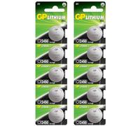 GP 10 piles bouton lithium CR2450 3 V