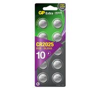 GP 10 piles boutons lithium CR2025 (DL2025) 3V