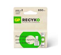 2 accus AAA 650 mAh ReCyko+ Pro