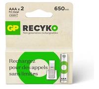 GP : 2 accus AAA 650 mAh ReCyko+ Pro G
