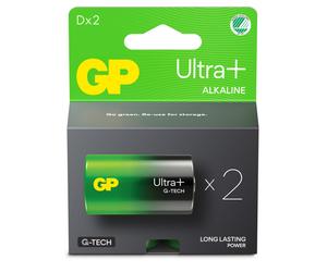 GP 2 piles alcalines type D (LR20) Ultr 1,5 V