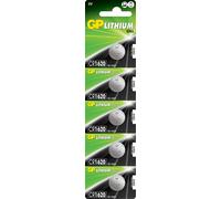 GP 5 piles bouton lithium CR1620 (DL1620) 3V