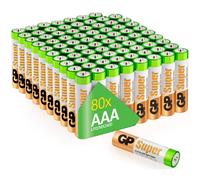 GP AAA Alkaline Super pile 1,5 V (lot de 80)