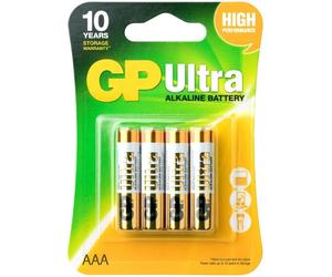 GP AAA x4 Ultra Alkaline Piles