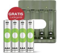 GP Aktion Gratis Ladegerät USB-Modell Ladegerät GP B441 inkl. 4x AAA-Akku Pile rechargeable LR3 (AAA) NiMH 850 mAh 1.2 V 1 set